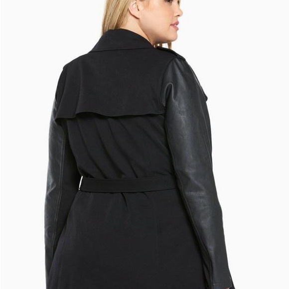 Torrid Women's Black Trench Coat 1 - Picture 2 of 8